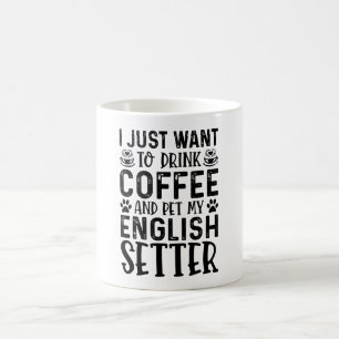 Ich Wollte nur, Kaffee zu trinken und mein englisc Kaffeetasse