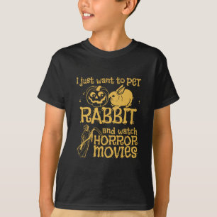 Ich Wollte nur, Kaninchen und Halloween zu essen T-Shirt