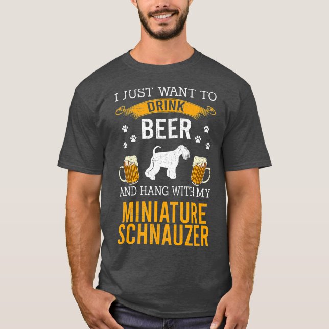 Ich Wollte nur, mit meinem Bier zu trinken T-Shirt (Vorderseite)