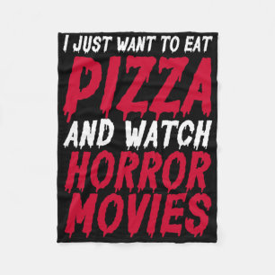 Ich Wollte nur, Pizza zu essen und Horror-Filme zu Fleecedecke