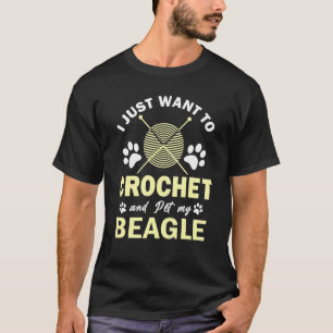 Ich Wollte nur, um meinen Beagle Welpe zu kauen un T-Shirt