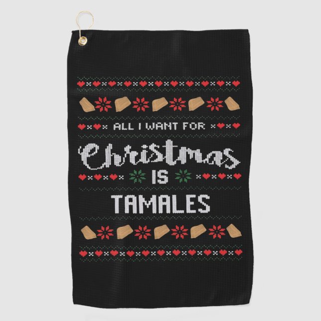 Ich Wollte nur, um zu backen und Weihnachten zu se Golfhandtuch (Vorderseite)