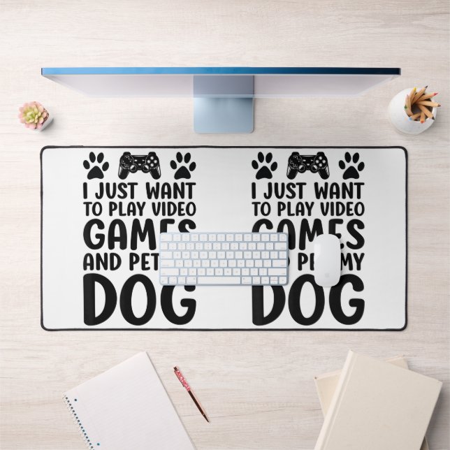 Ich Wollte nur, Videospiele zu spielen und meinen  Schreibtischunterlage (Büro 1)