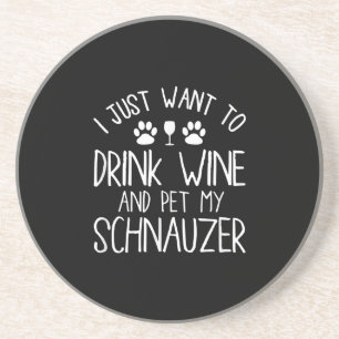 Ich wollte nur, Wein zu trinken und meinen Schnauz Getränkeuntersetzer