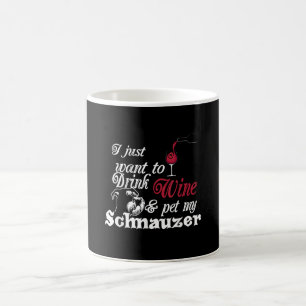 Ich wollte nur, Wein zu trinken und meinen Schnauz Kaffeetasse