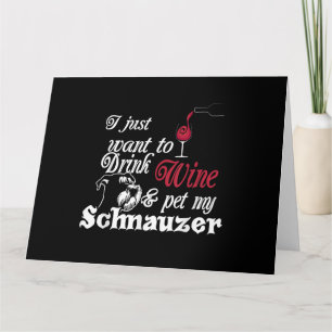 Ich wollte nur, Wein zu trinken und meinen Schnauz Karte