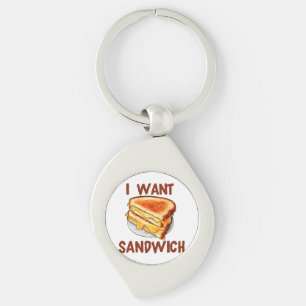 Ich Wollte Sandwich Schlüsselanhänger