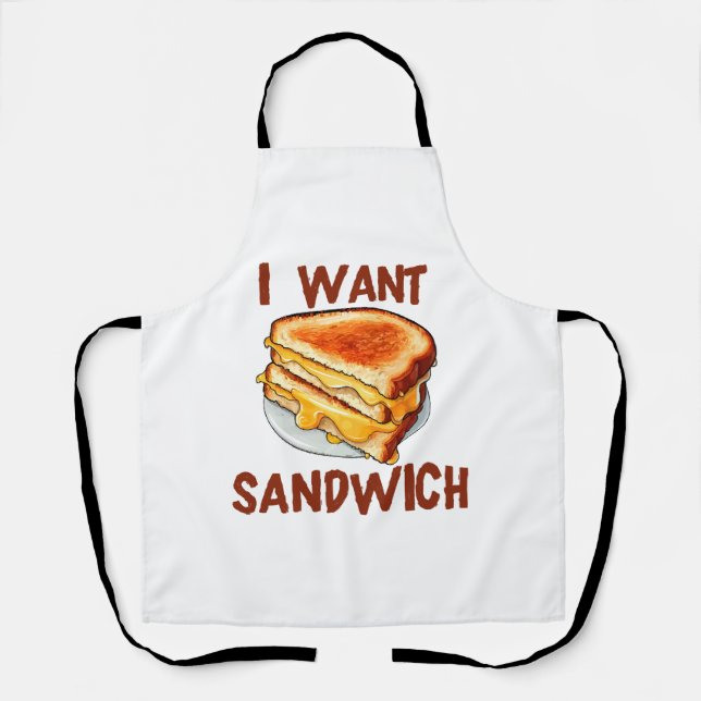 Ich Wollte Sandwich Schürze (Vorderseite)