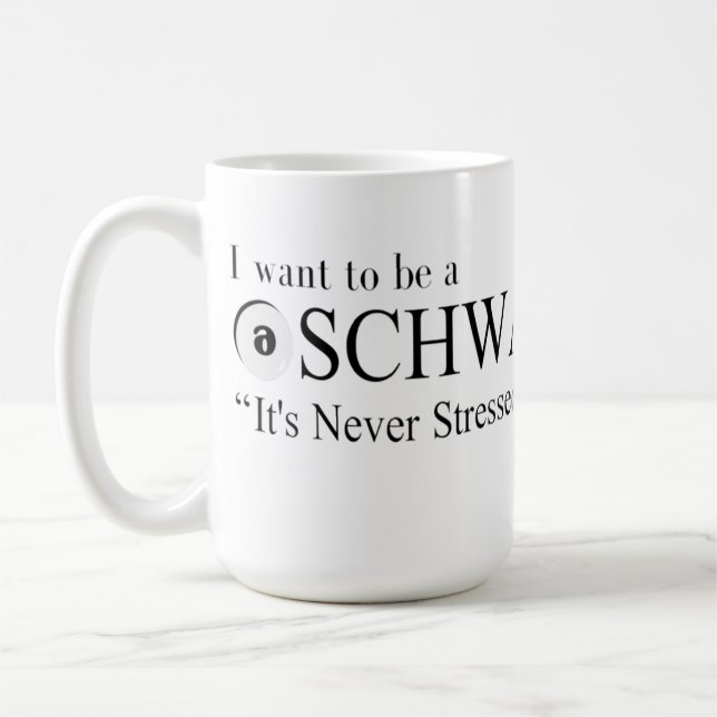 Ich wollte, schwa zu werden kaffeetasse (Links)