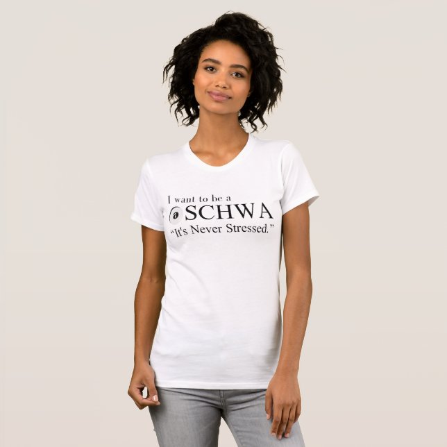Ich wollte, schwa zu werden T-Shirt (Vorne ganz)