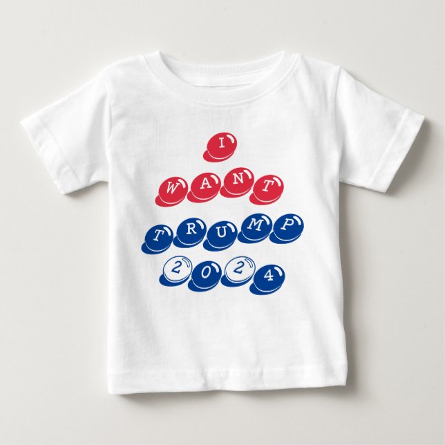 Ich Wollte Trump 2024 American Candy Letter Baby T-shirt (Vorderseite)