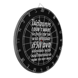 Ich Wollte TUK TUK MASSAGE DVD WATCH Vielen Dank Dartscheibe