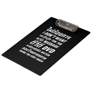 Ich Wollte TUK TUK MASSAGE DVD WATCH Vielen Dank Klemmbrett