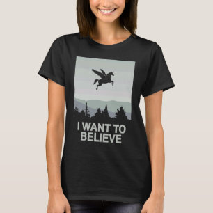Ich Wollte Unicorn Pegasus Unicorn Poster zu glaub T-Shirt
