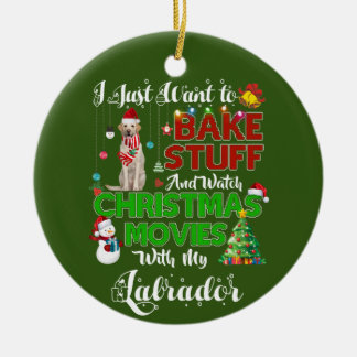 Ich wollte Weihnachtsfilme mit Arbeitsbühne zu seh Keramik Ornament