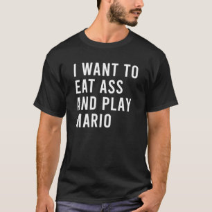 Ich Wollte, wie und spielen alte Videospiele lusti T-Shirt