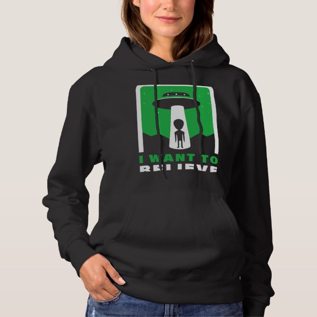 Ich wollte zu glauben 1 hoodie (Vorderseite)