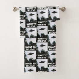 Ich wollte zu glauben badhandtuch set