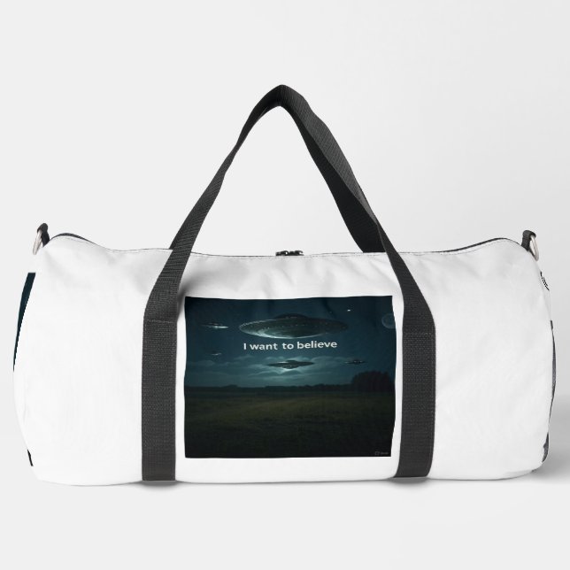 Ich wollte zu glauben duffle bag (Vorderseite)
