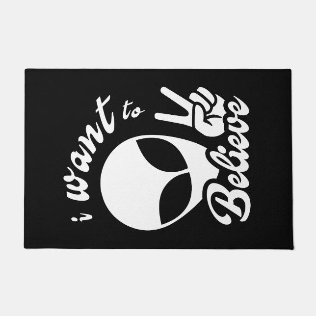 Ich Wollte zu glauben Fußmatte (Vorderseite)
