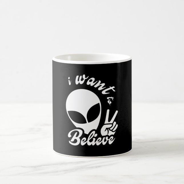Ich Wollte zu glauben Kaffeetasse (Mittel)