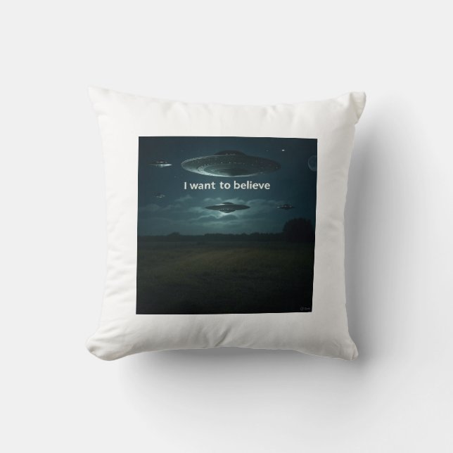 Ich wollte zu glauben kissen (Vorderseite)