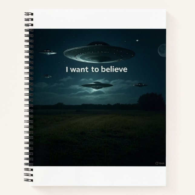 Ich wollte zu glauben notizbuch (Vorderseite)