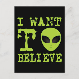 Ich Wollte zu glauben Postkarte