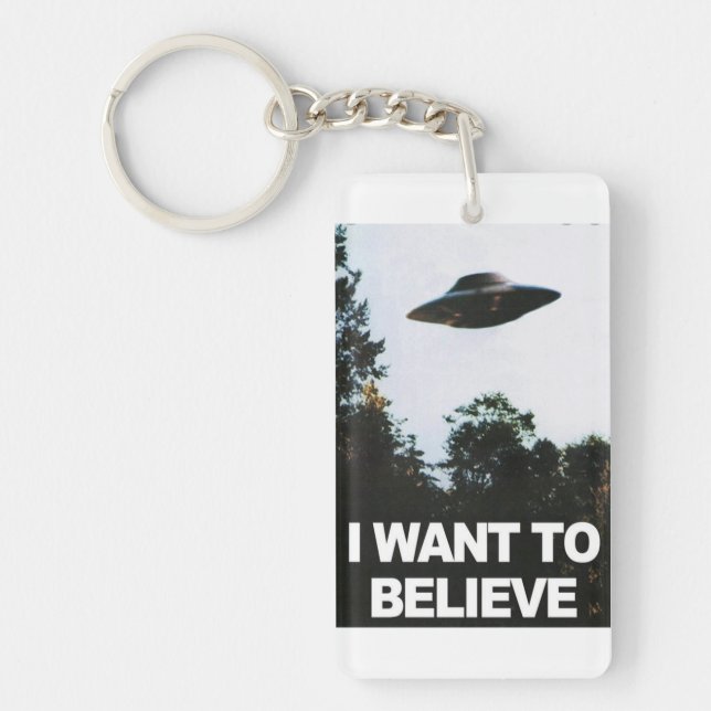 Ich wollte zu glauben schlüsselanhänger (Vorderseite)