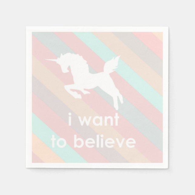 Ich wollte zu glauben serviette (Vorderseite)