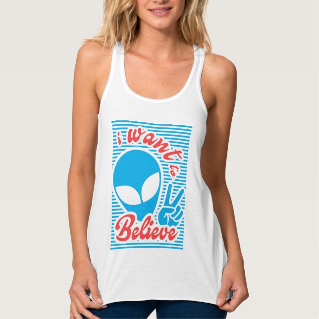 Ich Wollte zu glauben, Tank Top (Vorderseite)