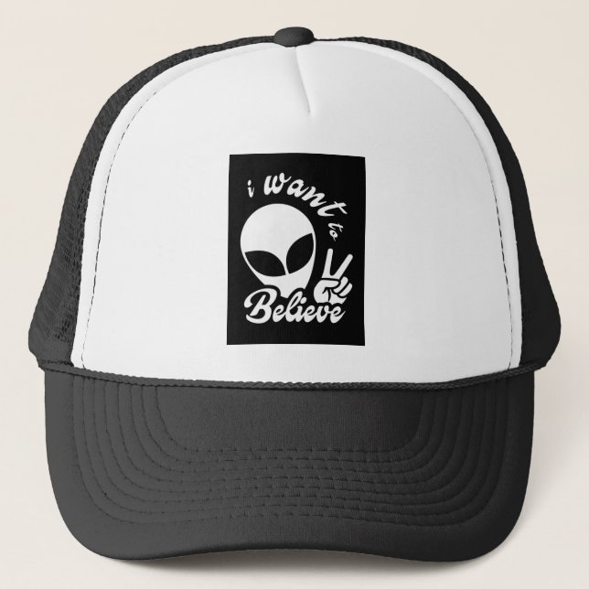 Ich Wollte zu glauben Truckerkappe (Vorderseite)