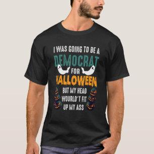 Ich wollte zu Halloween-Jack Demokrat sein T-Shirt