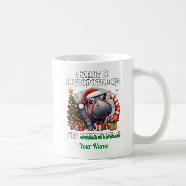 Ich wollte zu Weihnachten 201 einen Nilpferd. Kaffeetasse (Rechts)
