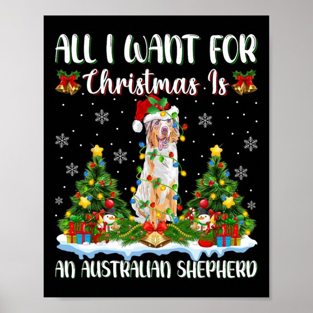 Ich Wollte zu Weihnachten ist ein australischer Sc Poster (Vorne)