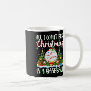 Ich Wollte zu Weihnachten ist ein Baseball-Weihnac Kaffeetasse
