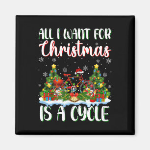 Ich Wollte zu Weihnachten ist ein Cycle Xmas Trem Magnet