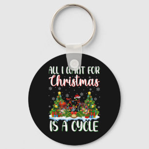 Ich Wollte zu Weihnachten ist ein Cycle Xmas Trem  Schlüsselanhänger