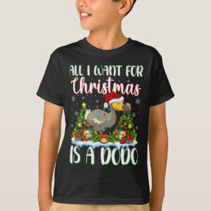 Ich Wollte zu Weihnachten ist ein Dodo Bird Weihna T-Shirt