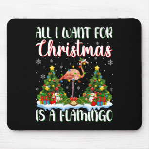 Ich Wollte zu Weihnachten ist ein Flamingo Bird We Mousepad
