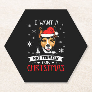 Ich Wollte zu Weihnachten ist eine Rattenterrasse- Untersetzer