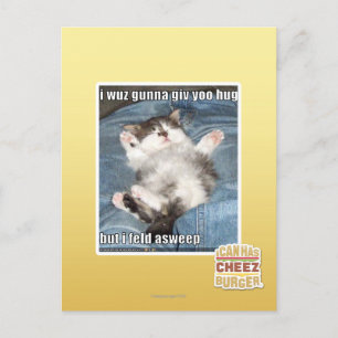 Ich wuchs gunna giv yoo hug postkarte