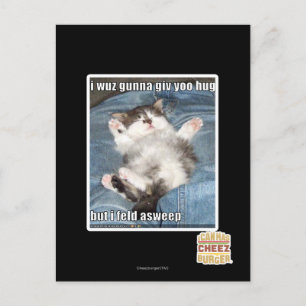 Ich wuchs gunna giv yoo hug postkarte