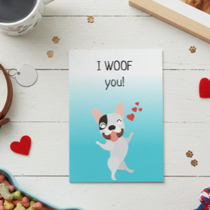 Ich wuffe dich süße Liebes-Hund-Jubiläum Karte