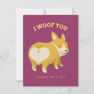 Ich wuffe dich, Valentine! Karte