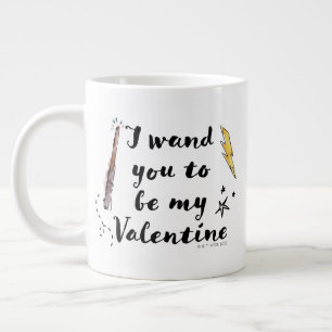 Ich wünsche, dass du mein Valentin bist Jumbo-Tasse