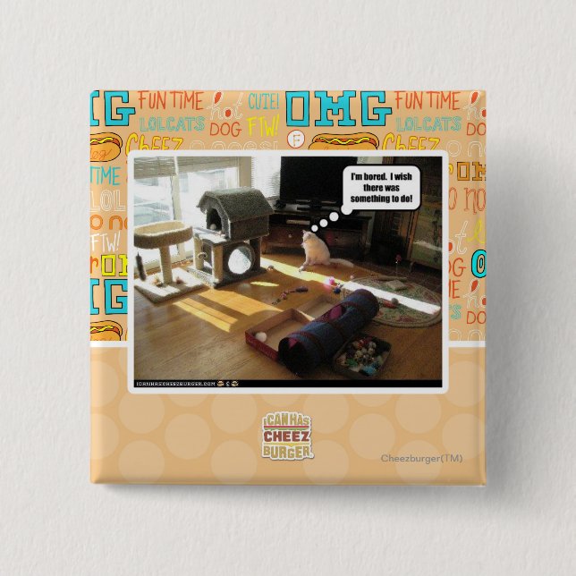 Ich wünsche, dass es etwas gab zu tun button (Vorderseite)