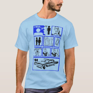 Ich wünsche, dass ich höheres Blau war T-Shirt