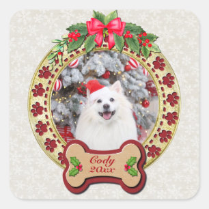 Ich wünsche dir ein frohes Weihnachten Personalisi Quadratischer Aufkleber