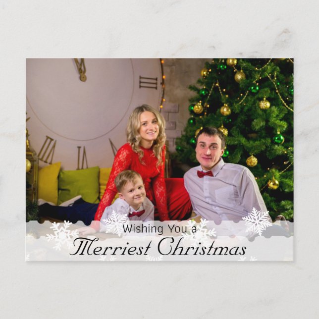 Ich wünsche dir ein frohes Weihnachtsfest Postkarte (Vorderseite)